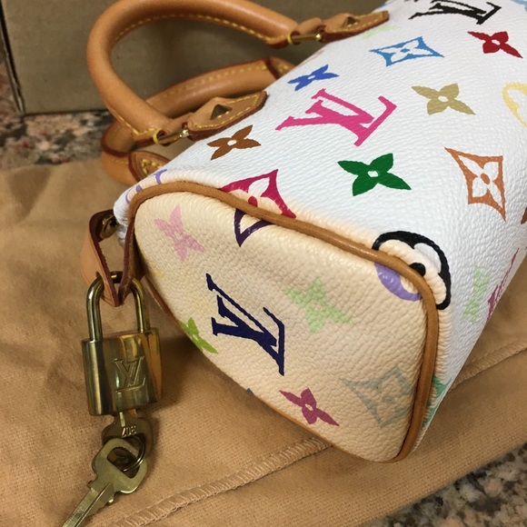 LOUIS VUITTON MINI MULTI SPEEDY BAG MURAKAMI-NO REASONABLE OFFER REFUSED!!! - Picture 4 of 12